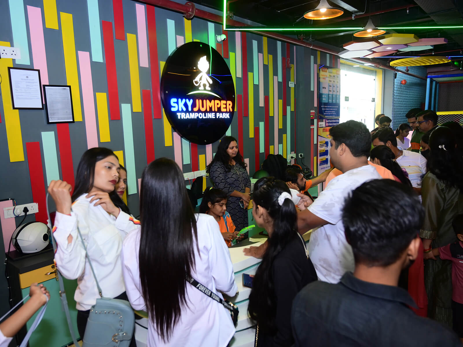 adults are in party room