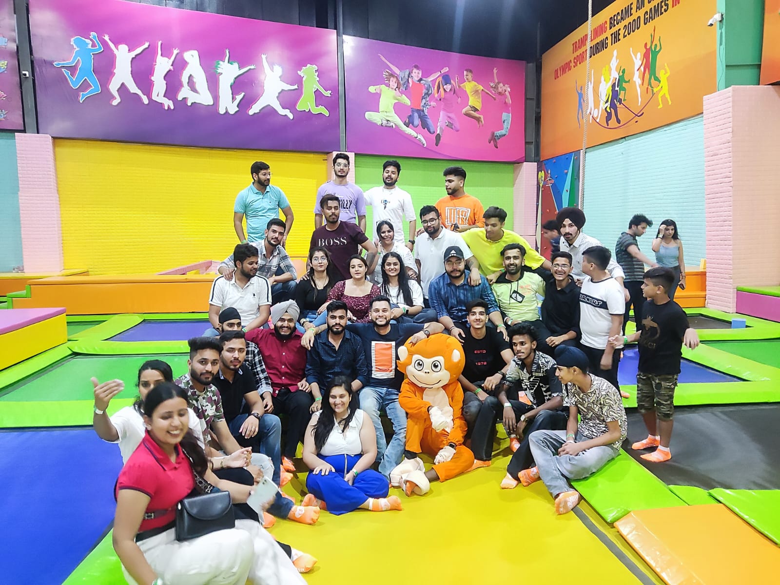 group outing at skyjumper