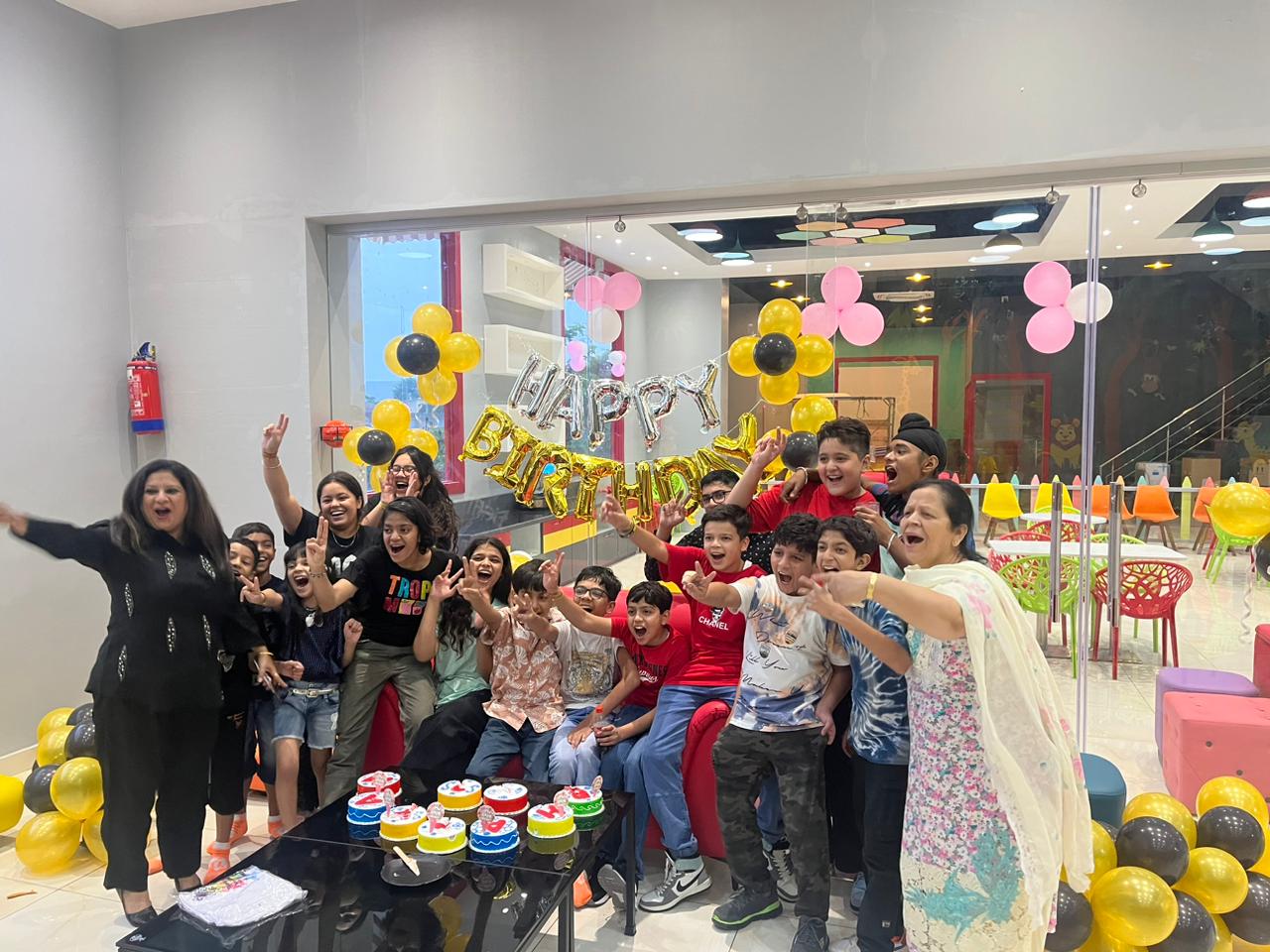 kids birthday celebration area