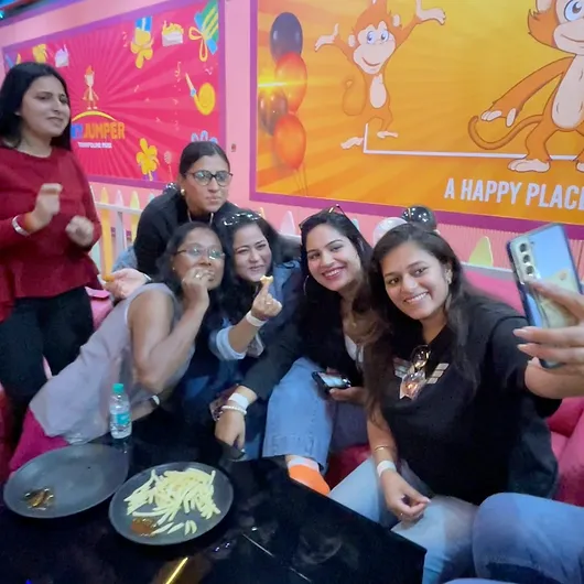 ladies clicking a selfie together