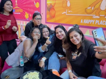 ladies clicking a selfie together