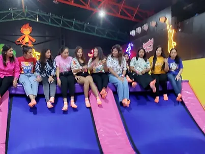 saanika karnik kitty party group at skyjumper