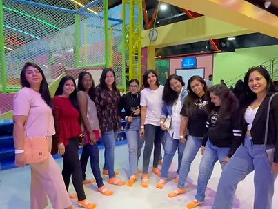 harshala jain kitty party group at skyjumper