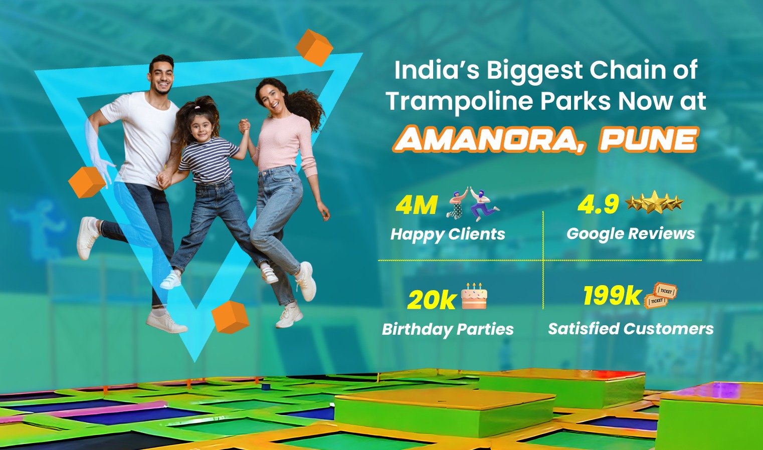 india biggest trampoline park now at pune amanora