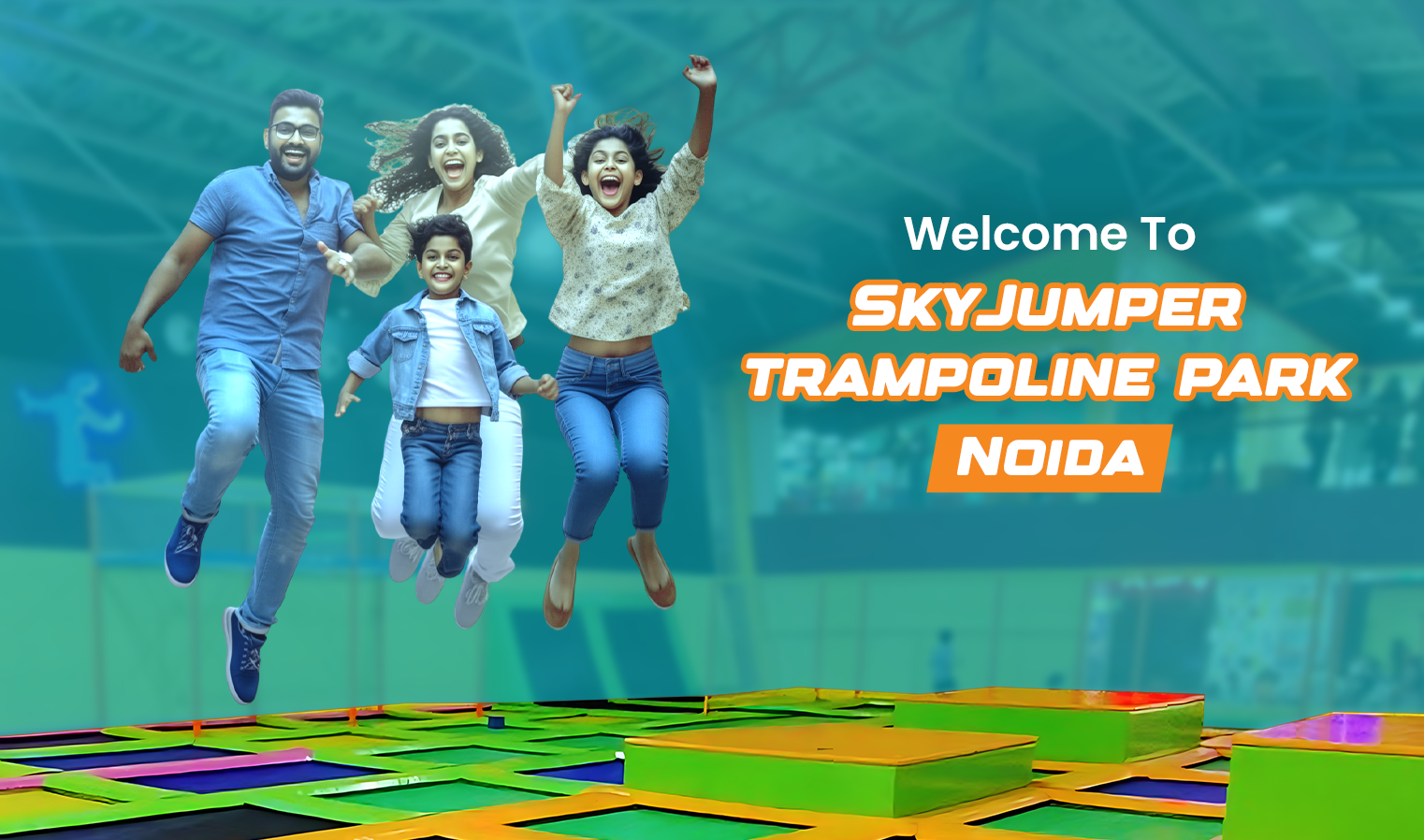 Skyjumper trampoline park in noida