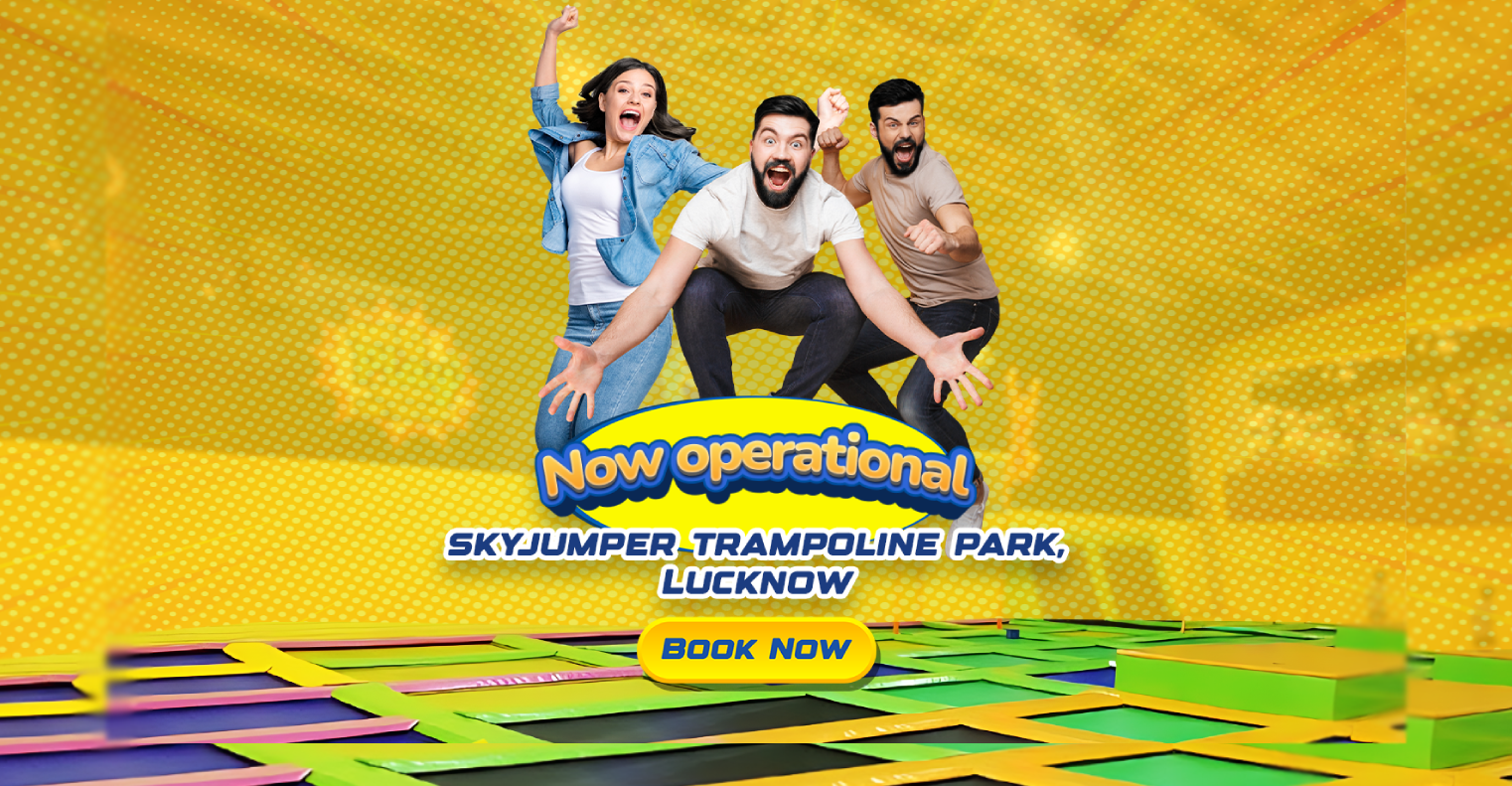 Skyjumper trampoline park in lucknow