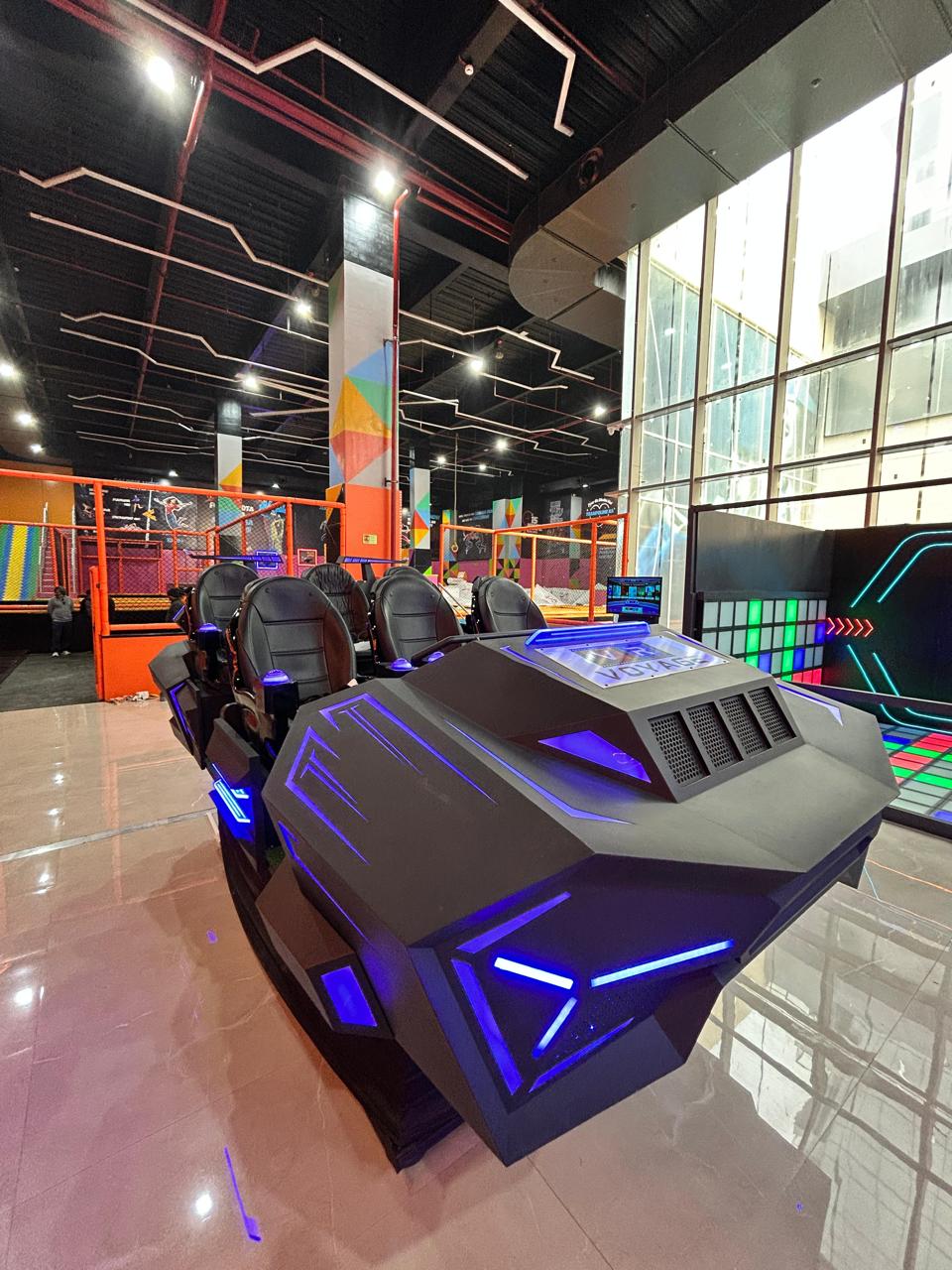 VR tank at skyjumper