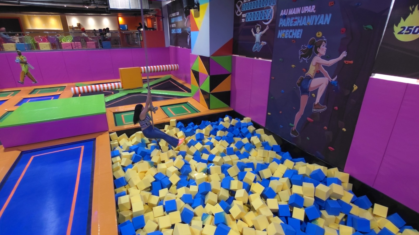 foam pit at skyjumper