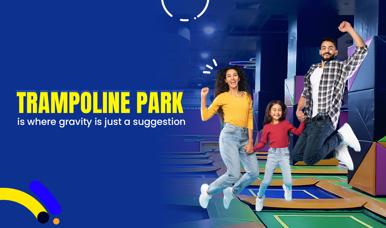 Trampoline park in gurugram m3m broadway