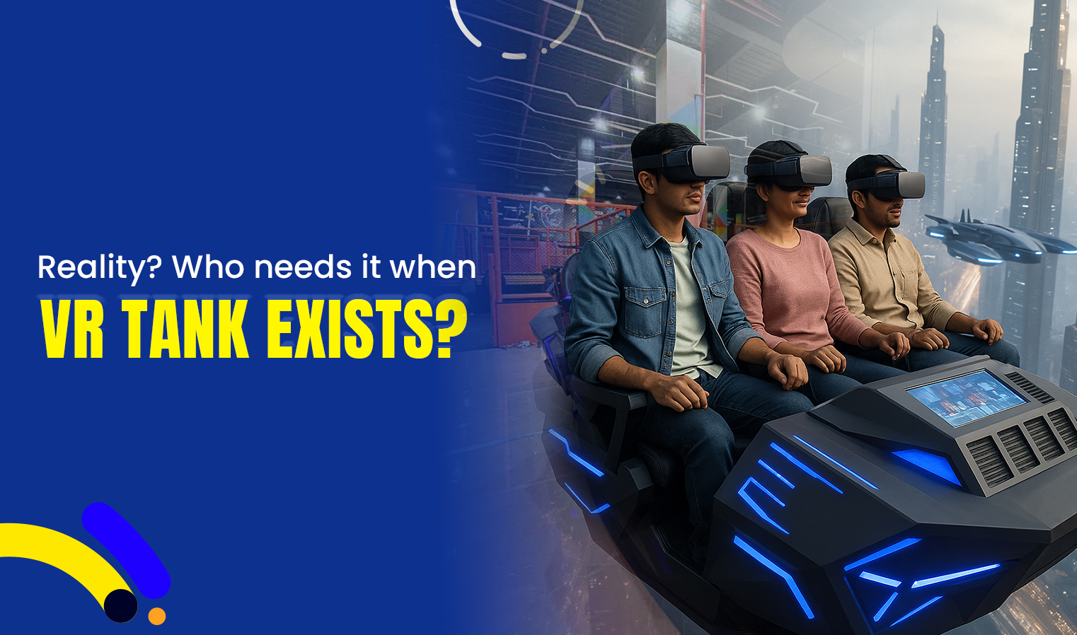 VR tank at skyjumper in gurugram